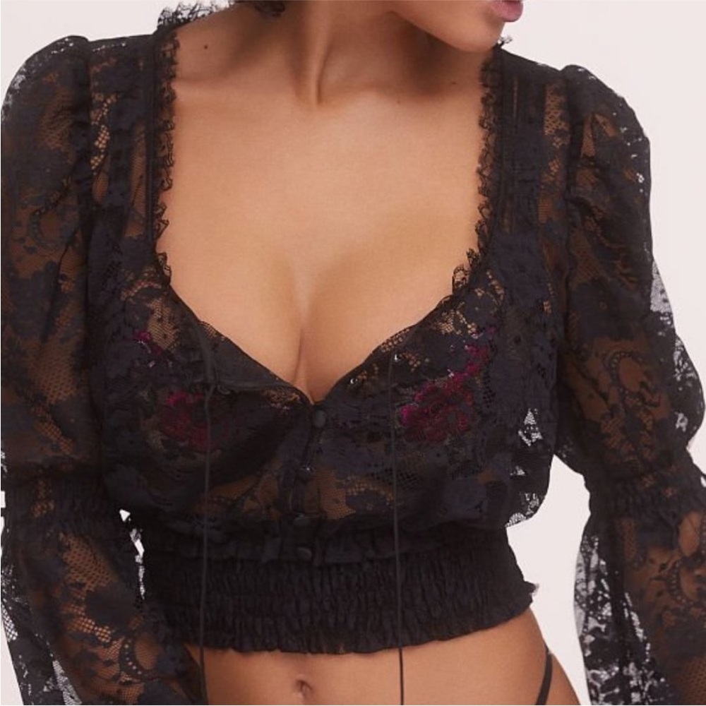 FOR LOVE LEMONS LACE TOP - Picture 3 of 11